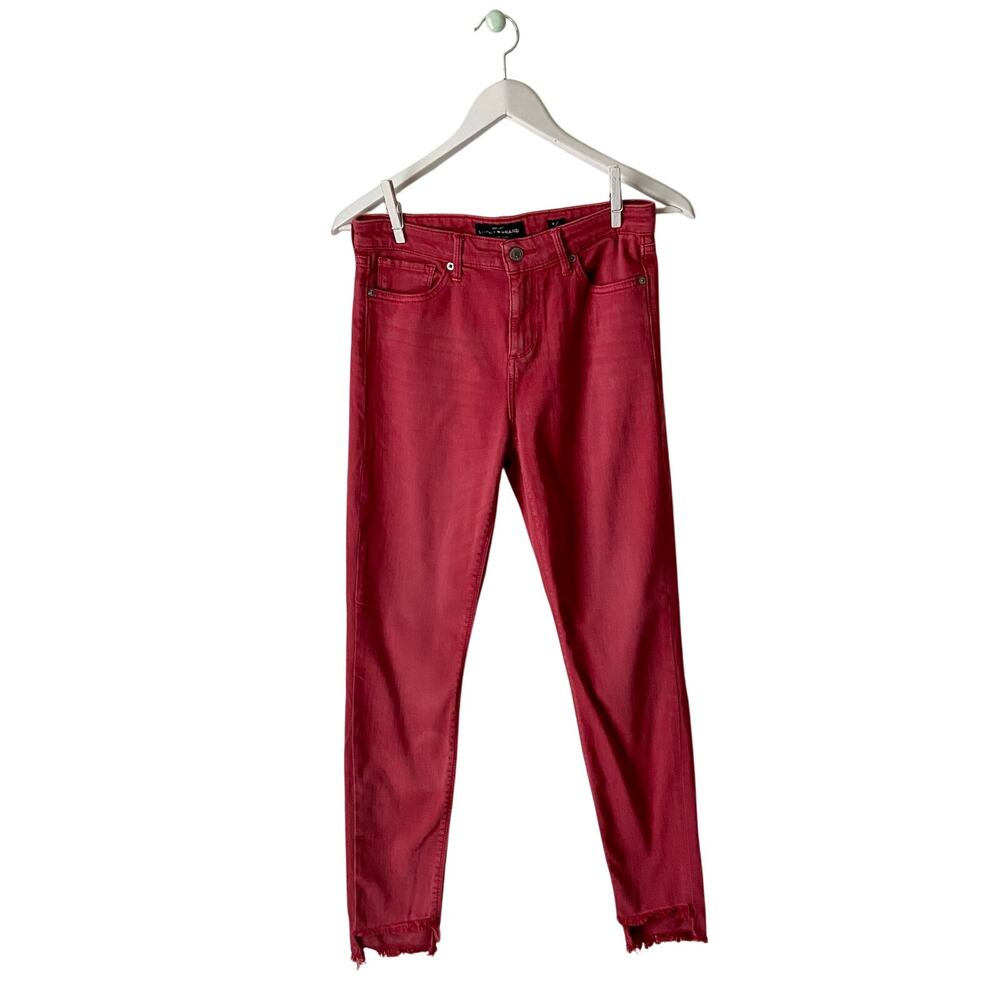 Lucky Brand Maroon Ava Skinny Jeans Size 6
